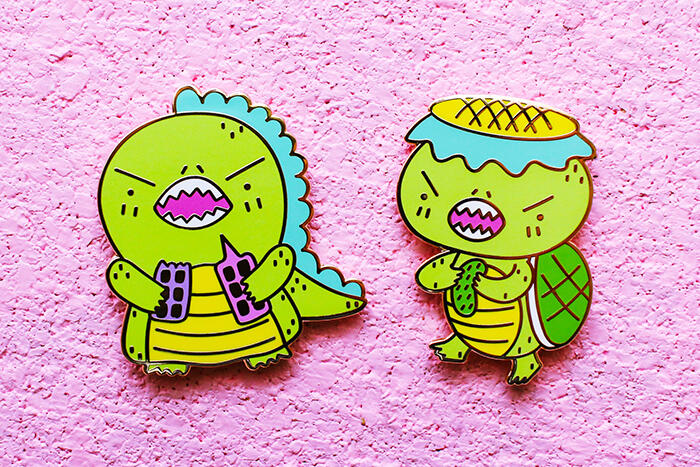 Gojira and Kappa Pins