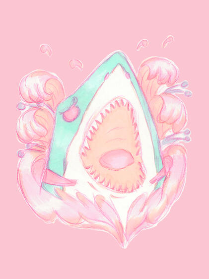 Shark - Marker and Pencil
